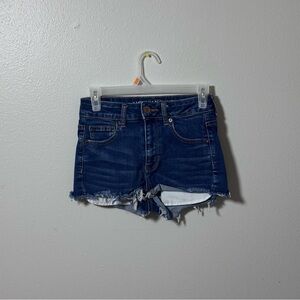 American Eagle Women Denim‎ Super Stretch Hi-Rise Shortie Shorts size 4